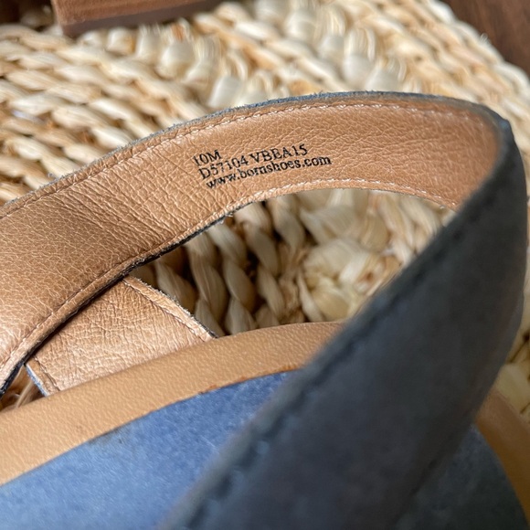Born Sandals Size 10 Leather Rubber Comfortable Summer Vacation Casual Office - Picture 4 of 10